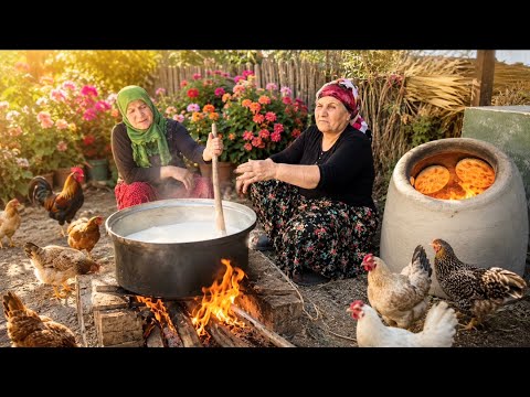 Köy Yaşamı Yeni Ekmek Tandırı | Köy Yemekleri Belgesel Flim 4K