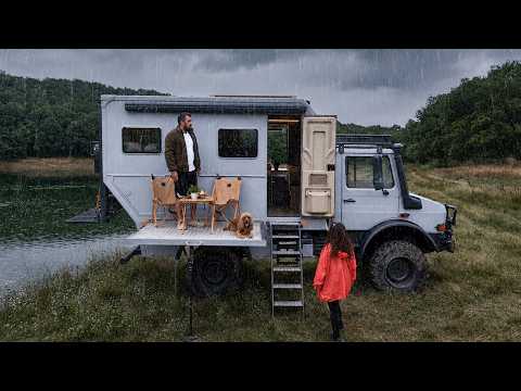 ☔️DEV KARAVANLA YAĞMURLU KAMP!