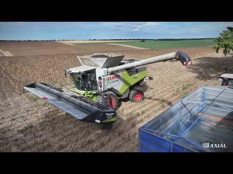 CLAAS TRION 760 & Geringhoff SunLite Horizon 30