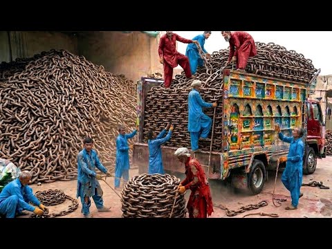 Millions of Old Ship Anchor Chains are Recycled to Make New Pickaxes