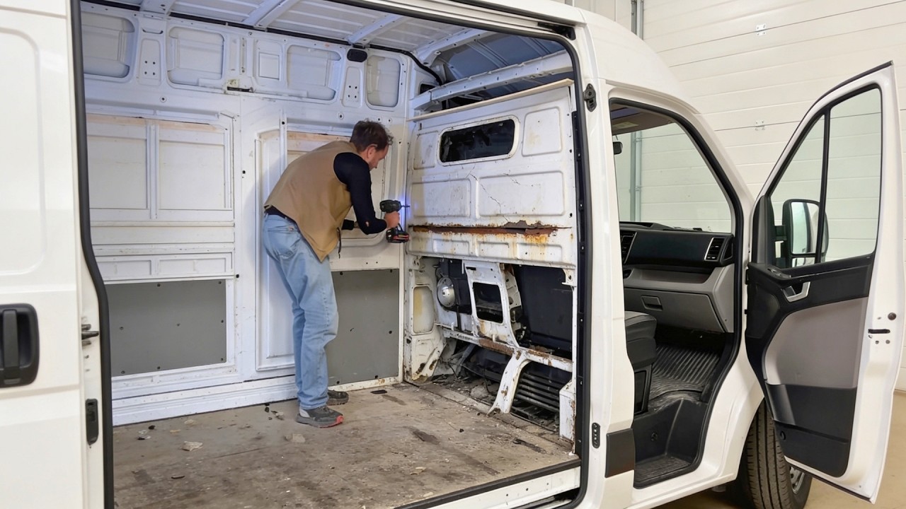 Man Builds An Amazing DIY CAMPERVAN | Start To Finish By @BudgiCamper