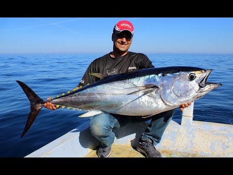 Çamaşır İpiyle Orkinos Yakaladık / Hand Line Tuna Fishing