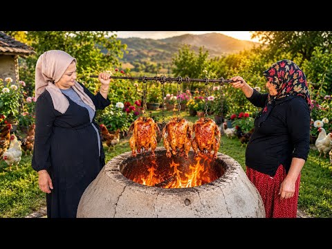Köy Yaşamı Tandırda Tavuk Yapımı | Belgesel Flim 4K
