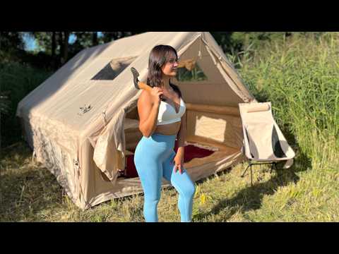 2 Days ALONE at a WILD Lake…⛺🔥Cozy Tent & Campfire Cooking | Nature ASMR