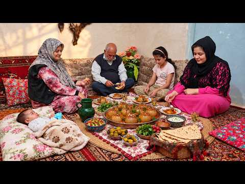 Have You Tried Stuffed Onions? | Traditional Iranian Village Cooking🍽️🌿