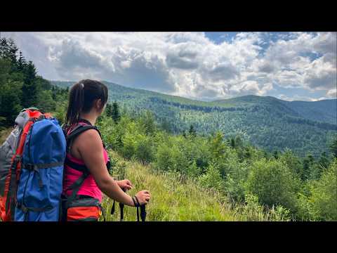 🌧️My First Solo Mountain Hike…Camping Through a Heavy Rainstorm⛰️🏕️ASMR #camping #outdoors #nature