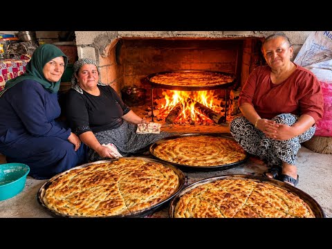 Yüksek Dağlarda Nurgül Yengenin Köy Evi | Tandırda Börek Yapımı | Belgesel Flim 4K