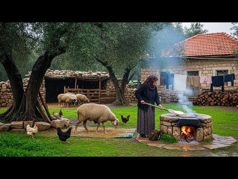 ‏Living simply and warmly through a winter storm | 90 minutes of life in a mountain village
