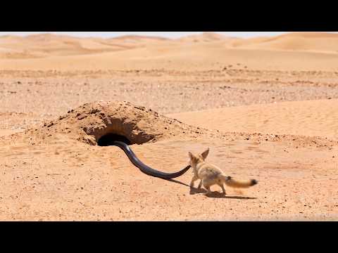 Fennec Fox Grabbed a COBRA by the Tail... and Didn't Let Go