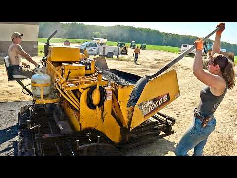 Hot Asphalt & Hard Work | Amateur Paving On The Farm