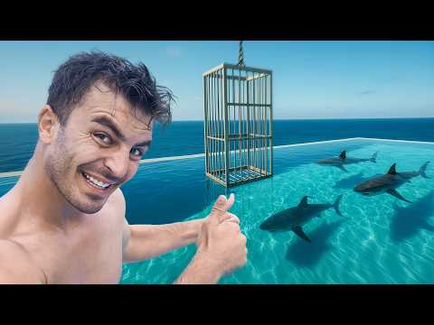 KAFESİN İÇİNDE KÖPEKBALIĞI HAVUZUNA GİRDİM!!