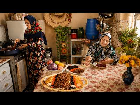 IRAN Daily Village Life : Rural Cooking in the High Mountains of Azarbaijan Iran