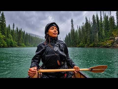 6 Days / 125 km Solo Canoe Trip | Wildfire Smoke & Rain