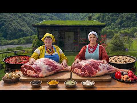Having The Biggest Village FEAST from a GIANT BULL!