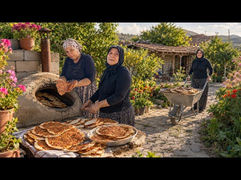 Yüksek Dağlarda Zorlu Köy Hayatı ~ Tandırda Köy Ekmeği Yapımı