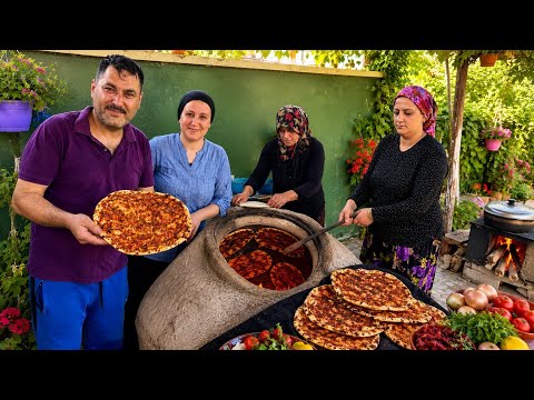 Yüksek Dağlarda Zorlu Köy Yaşamı ~ Tandırda Köy Ekmeği Yapımı