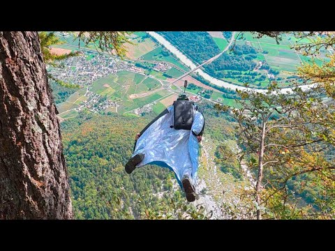 200 KMH Power Station Wingsuit Flyby