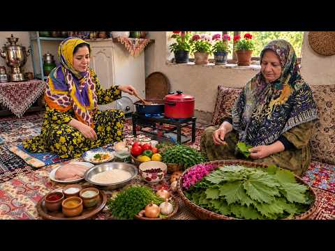 IRAN Daily Village Life : Rural Cooking in the High Mountains of Azarbaijan Iran