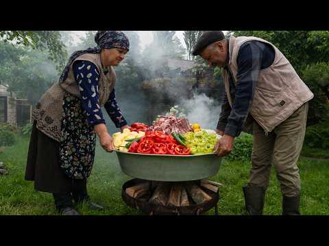 Slow-Cooked Whole Lamb with Garden Vegetables – Village Feast 🔥🌾
