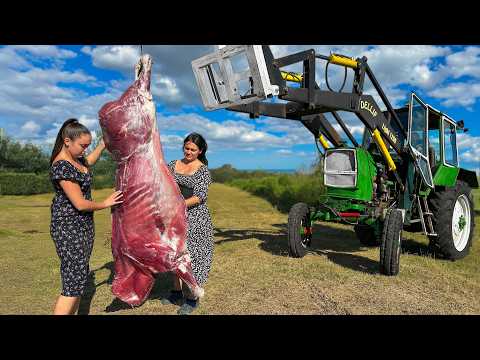 The Secret to Cooking a Perfect Whole Bull Roast in 2 Days 🐄