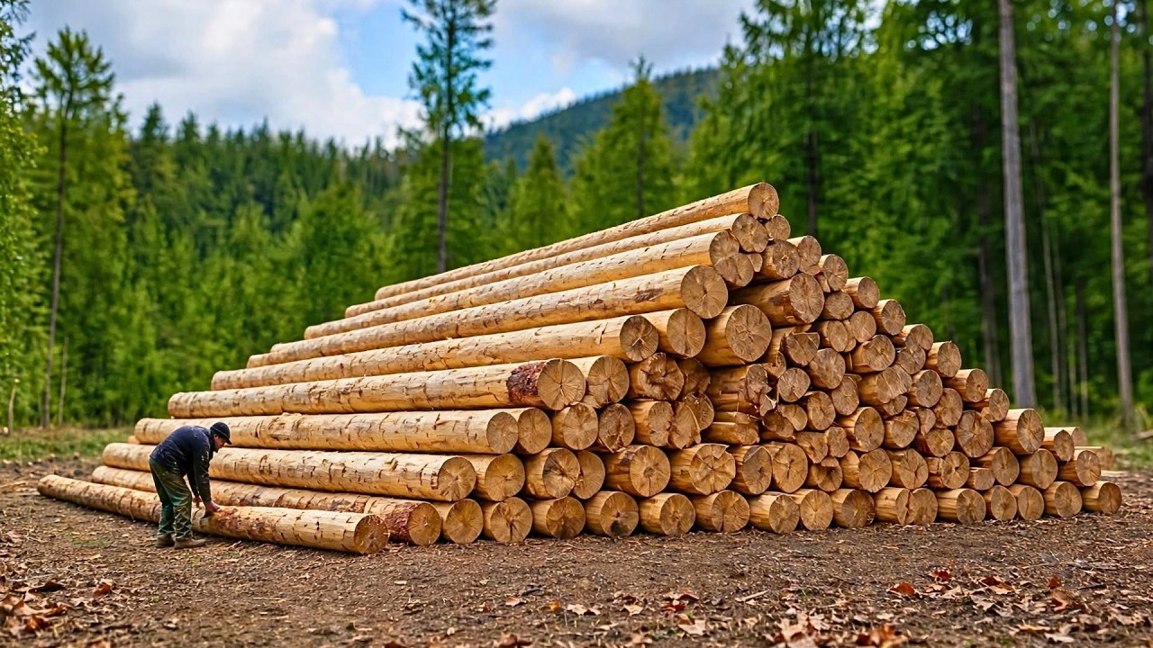 Man Spends 7 Years Building DREAM Log House For His Family | By @nikrijavec47