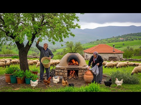Living simply and warmly in a Palestinian mountain village during a winter storm