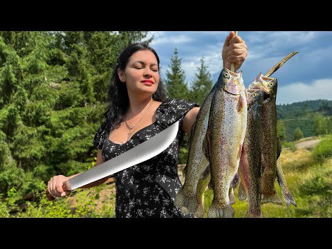 Rustic Hot Trout Among The Splendor Of Wild Mountains! Find out how Appetite Is Born
