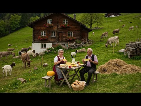 Two hours of life in remote Swiss Alpine villages | Simple life and pure nature