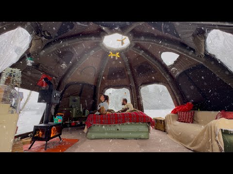❄️Kampta Kar Yağışına Uyandık!