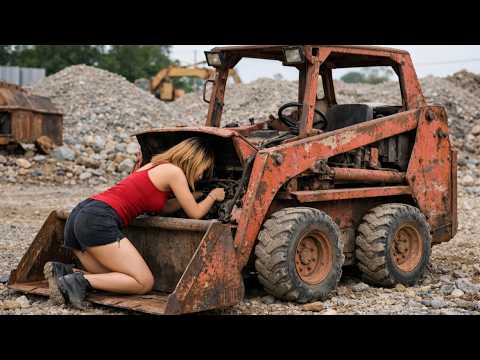 Timelapse : The genius girl repaired and restored the wheel loader in 10 days.